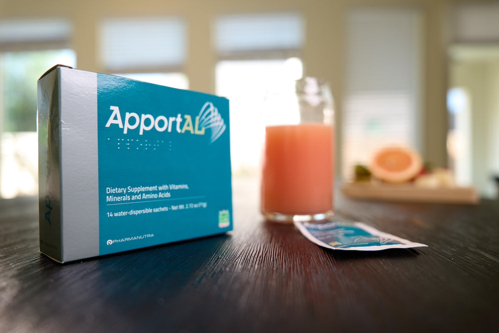 ApportAL on counter in drink